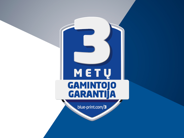 Trijų metų garantijos antspaudas